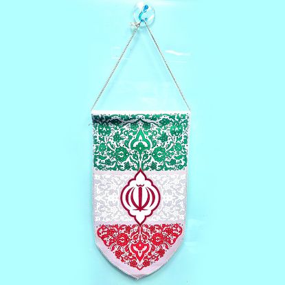 خرید بیرق مخمل طرح پرچم ایران - 19*34 - فروشگاه قیام