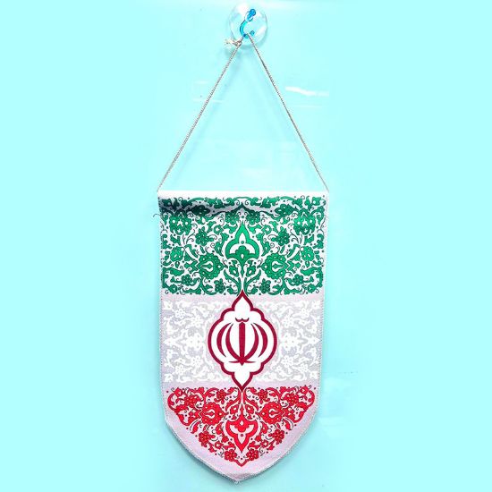 خرید بیرق مخمل طرح پرچم ایران - 19*34 - فروشگاه قیام