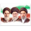 خرید کتیبه مخمل طرح رهبران انقلاب اسلامی - 50*70- کد 71- فروشگاه قیام