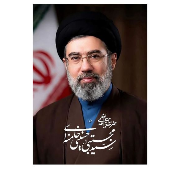 خرید کتیبه مخمل طرح حضرت آیت الله العظمی سید مجتبی حسینی خامنه ای - 50*70- کد 75- فروشگاه قیام