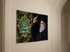 خرید کتیبه مخمل طرح شهید سید حسن نصر الله - 50*70- کد 74- فروشگاه قیام