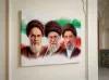 خرید کتیبه مخمل طرح رهبران انقلاب اسلامی - 50*70- کد 71- فروشگاه قیام